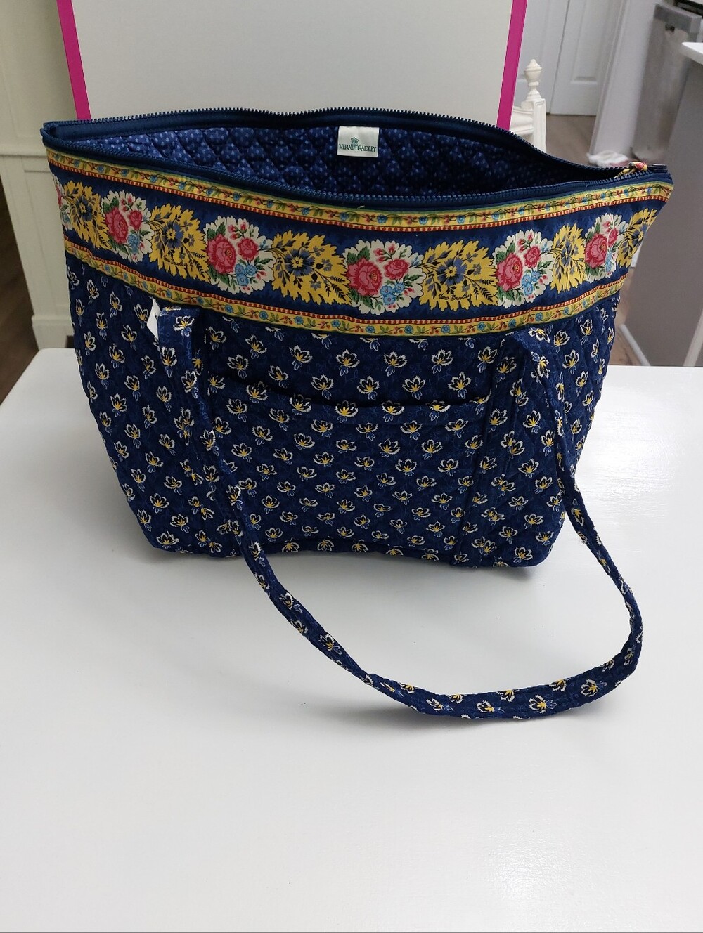 Vera Bradley Miller Tote Vintage Maison Blue NWT